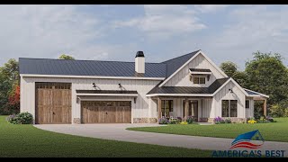 EXCLUSIVE BARN HOUSE PLAN 00900318 WITH INTERIOR [upl. by Allissa]