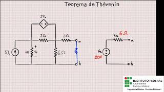 Thévenin Exemplo 4 9  Sadiku [upl. by Aratihc434]