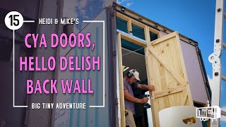 How to replace giant Semitrailer doors with a delightful and functional rear wall — episode 15 [upl. by Neeluj990]