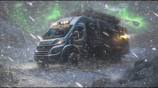 Surviving my 1st Winter of Extreme Van Life Blizzard Snow Storm Camping Freezing Cold Documentary [upl. by Sorvats]