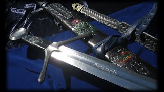 Medieval Swords amp Scabbards by Fable Blades Custom Swords Swordsmith Brendan Olszowy [upl. by Nolyk]