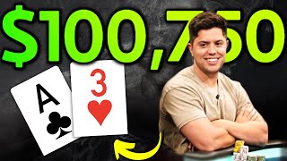 The 100K FULL HOUSE How ACES Became a WINNING Hand at a LIVE Cash Game [upl. by Ardussi]