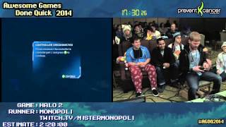 AGDQ 2014 Halo 2 Highlight  Battery Swap [upl. by Enylekcaj]