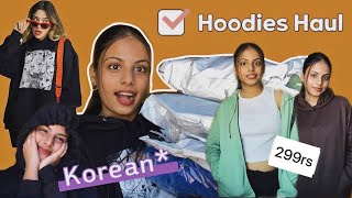 Best Hoodies On Amazon  Winter Wear Haul  Korean Inspired ✨ [upl. by Eelarat]