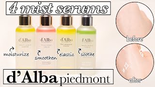 d’Alba White Truffle mist serum 4 types  dry skin  rough skin  vibrant  lacks elasticity [upl. by Nalced]