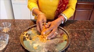 Teej Festival  How to make Besan ka Saatu [upl. by Tigram]