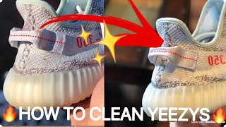 How To Remove Stains From Yeezys How To Clean Yeezys [upl. by Ullyot]