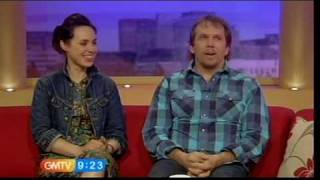 Dean Andrews and Monserrat Lombard talk about Ashes To Ashes GMTV 080410 [upl. by Lissner]