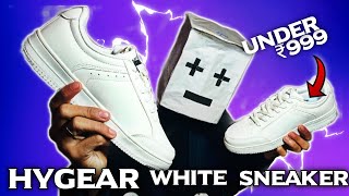 Hygear White sneaker  White sneaker Under ₹1000  Budget Sneaker For men [upl. by Sema]