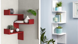 Corner wall rack design ideas 2020  Modern corner wall shelf designs [upl. by Radcliffe]