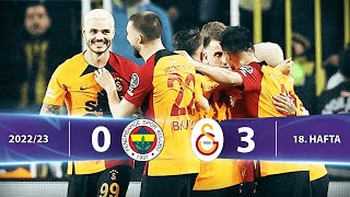 Fenerbahçe  Galatasaray 03 HighlightsÖzet  Spor Toto Süper Lig  202223 [upl. by Enairda]