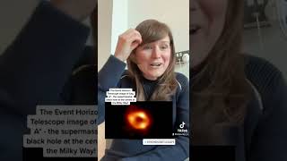 An astrophysicist’s live reaction to THAT BLACK HOLE IMAGE shorts [upl. by Arad]