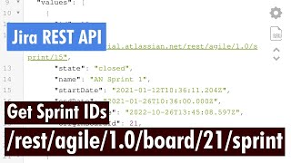 Jira REST API  Find Sprint IDs easily [upl. by Karine]