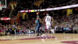 Carmelo Anthony dunks on LeBron James February 18 2010 [upl. by Daniella]