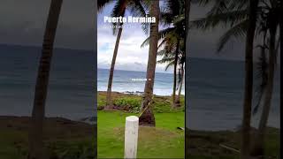 Puerto Hermina Quebradillas 🇵🇷 fypyoutube puertorico travel beach nature views [upl. by Linzy]