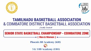 Phoenix BB Academy KRI Vs 5 amp 5 BB Academy ERO MEN TNBA amp CDBA COIMBATORE ZONE [upl. by Radferd]