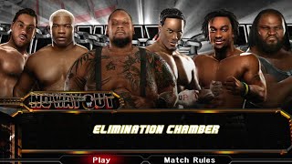 WWE SVR 2009  Elimination Chamber match [upl. by Annaid]