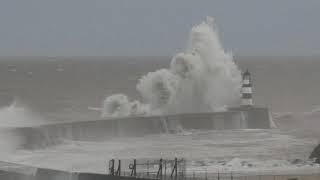 Storm Arwen Batters Seaham November 2021 [upl. by Fredie]