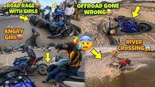 ROAD RAGE🤬 with School Girl😱  Offroad Gone WR0NG  River Crossing bike Training biceps workout 💓 [upl. by Yllek]