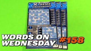 WORDS ON WED 158 THREE 5 XTREME CROSSWORD Florida Lottery Scratch Tickets [upl. by Urian]