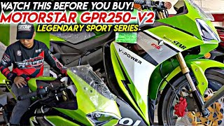 Motorstar GPR250 V2 Review  Legendary Sport Series ni Motorstar Most Affordable Deal [upl. by Nebeur439]