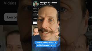 LES CONSERVATEURS QUÉBÉCOIS MATTAQUENT ‼️🤦‍♂️ intimidation politique youtubeur [upl. by Ottie]