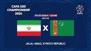 IR Iran  Turkmenistan  CAFA U20 CHAMPIONSHIP 2024 [upl. by Nyloc188]