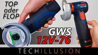 🔥Der WINZIGSTE AKKU WINKELSCHLEIFER der WELT😱  Bosch GWS 12V76 Akku Winkelschleifer  Test [upl. by Einnim]