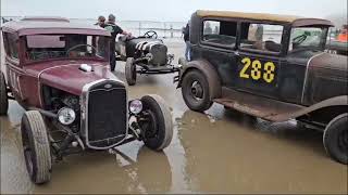 Pendine Sands Hot rod races 2024 vlog day 3 The mist rolls in [upl. by Boak]