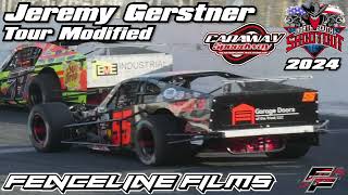 Jeremy Gerstner Tour Modified Caraway Speedway North South Shootout 2024 [upl. by Hanforrd]