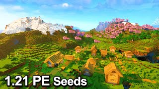 TOP 3 BEST MINECRAFT 1212 PE SEEDS BEDROCK Seeds Minecraft 1212 Bedrock [upl. by Essile]