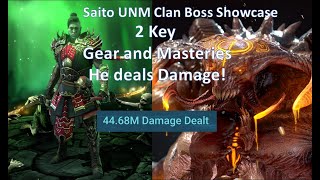 Saito UNM Clan Boss Showcase [upl. by Annnora]