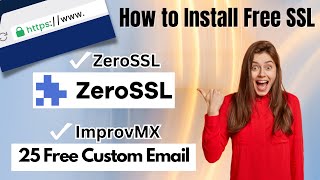 How to create Free Custom Email for domain and Free SSl for website using ZeroSSL  profreehost ssl [upl. by Mireille]