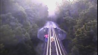 Close Call Two women narrowly escape death on railroad tracks [upl. by Ellenoj]