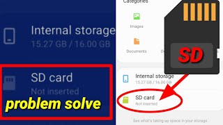 SD Card Not Inserted Problem Solve Memory Error  Not Inserted SD Card Memory Not Showing Bangla [upl. by Collar]