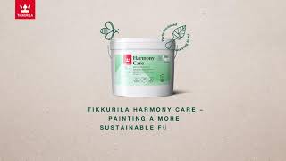 Tikkurila Harmony Care  partly biobased and ecocertified interior paint [upl. by Nancy]