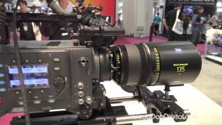 NAB 2015 ARRI ZEISS T19 135mm Master Anamorphic Lens [upl. by Kreis938]