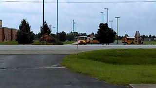 Knightstown School buses leaving from high school 2018 [upl. by Earla]