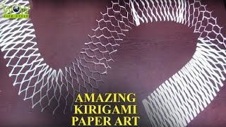 Kirigami Paper Art Tips  Simple Paper Cuting  Amazing Kirigami Paper Art  WOW Lifestyle [upl. by Questa77]