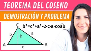 Teorema del COSENO 🟠 Demostración y Ejercicio [upl. by Leeda936]