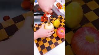 Peel the fruit core it and use it peeler shorts [upl. by Hcirdeirf]