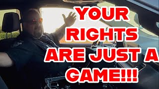 Police Say That Constitutionally Protected Rights Are A Game🤯🤯 [upl. by Gonyea804]