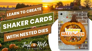 Make Easy Shaker Cards with Nested Dies by Scrapbookcom [upl. by Nal182]