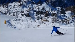 Skiing in Monterosa Ski with Alessandro Porfirio ❄️⛷ [upl. by Brady248]