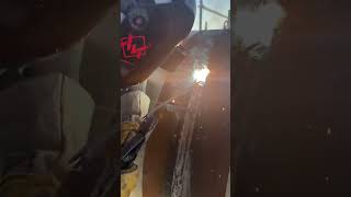 Down hand welding metalworking weld welding automobile submergedarcwelding [upl. by Ahsoem]