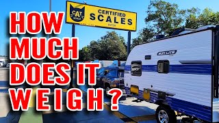 How Much Does a Loaded SunLite 16BH Actually Weigh [upl. by Trilbie958]