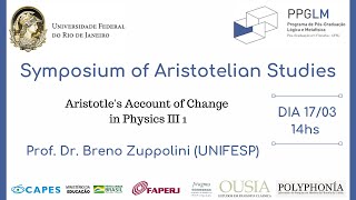 quotAristotles Account of Change in Physics III 1quot Prof Breno Zuppolini UNIFESP [upl. by Gonnella93]