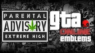 GTA V  Parental Advisory  Custom Crew Emblem Tutorial  Grand Theft Auto 5  Screetch2009 [upl. by Elleirua]