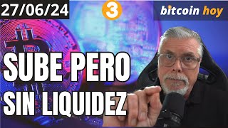 🔴¿ES CREÍBLE SUBIDA PERO SIN LIQUIDEZ DE BITCOIN HOY [upl. by Eeb]