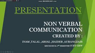 nonverbal communication presentation [upl. by Bell]